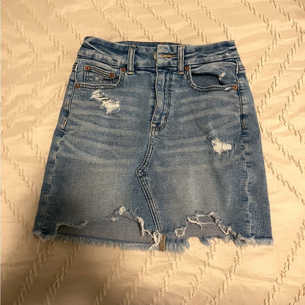 Jean mink skirt
